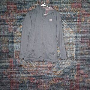 The North Face womens heathered gray Meadowbrook plush lined hooded jacket M